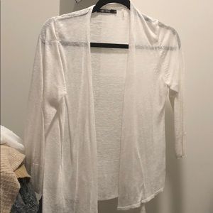 White cardigan
